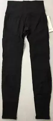 Lululemon Wunder Under HR Tight *MESH Design Luxtreme Black LW5BNDS Size 6