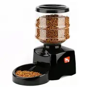5.5L Automatic Pet Dog Cat Bowl LCD Timer Self Feeding Dispenser Feeder Bottle