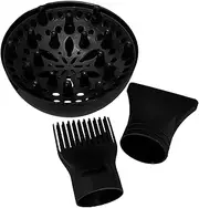 Ciieeo Portable Home Travel Hair Dryer Universal Nozzle Set Diffuser Comb Attachment Quick Drying Even Heat Distributi
