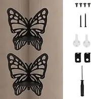 FwQoFvk Butterfly Shape Display Shelf Butterfly Corner Shelf Easy to Install Space Saving Storage Shelf Wall Mounted Hollow Shelf Wooden Butterfly Stand Shelves for Home (A)