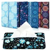 5 Pieces Tissues Purse Pocket Tissue Holder Reusable Travel Tissue Pouch Fabric