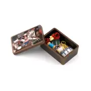 10PC Dollhouse Miniature 1/12 Sewing Box Thread Scissors Ruler Doll Accessories