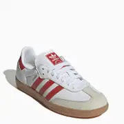 [ADIDAS ORIGINALS] Low Samba OG white/red trainer 5 UK White