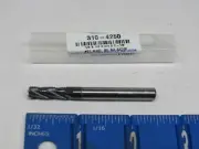 HTC 1/4" 4-FL SE SOLID CARBIDE ROUGHING (HOG) TURBO CARBIDE END MILL ( 4 PCS)