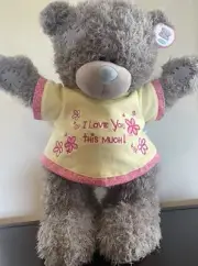 Me To You Tatty Teddy- Large 50cm - With Yellow I Love You This Much Tshirt