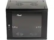 Rosewill 9U Server Rack Enclosure with Glass Door, Locks, & Removable Side Panels Wall Mount Network Cabinet 19 Inch Rack 17.7 Inches Deep Flat-Pack