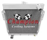 Queen Champion 2 Row All Aluminum Radiator for 1955 1956 1957 Ford Thunderbird (for: Ford)
