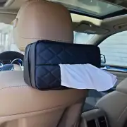 Car Tissue Holder for 120 Standard Tissue,Leather PU Tissues Box Cover for Ca...
