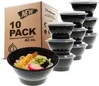 Meal Prep Containers with Lids [10 Pack] Plastic Bowls for Soup and Salad, Food
