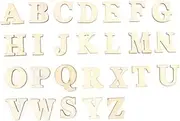 SEWOART Set of 26 Wooden Letters A-z Double-Sided Adhesive for Photography Home Decor