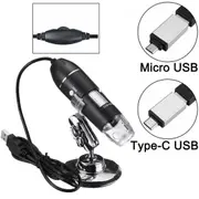USB Digital 8 LED 1600X Microscope Camera Magnifier Tool for Android Mac Widows