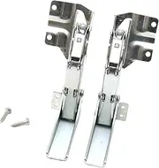 WeiLaiKeQi 2Pcs Fridge Freezer Door Hinges Refrigerator Door Hinges Easy to Install Mounting Screws Flat Hinges for Dining Room Repair