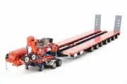 Drake 7x8 Steerable Trailer - Drake Orange - Drake 1:50 Scale Model #ZT09069 New