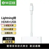 在飛比找樂天市場購物網優惠-畢亞茲 蘋果Lightning轉HDMI轉換器多功能otg擴