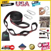 Adaptable 10 FT Outdoor Hammock Straps - Lightweight with 16 Loops & Carabiners