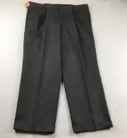 Dockers Go Khaki Pants Mens 40X29 Black Classic Pleated Straight Cuffed Leg NWT