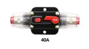 DC 12V 24V 40A Circuit Breaker Reset Fuse Waterproof Home Solar System Car Audio