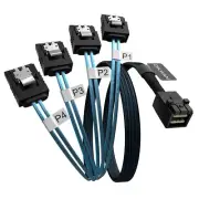 Internal HD Mini SAS to 4XSATA Cable,1.6ft SFF-8643 Host to 4X SATA Target Cable