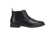 Hush Puppies Hanger Boots Mens Shoes Leather Black Burnish Boot