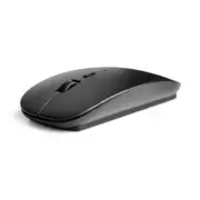 2.4G 4 Buttons Ergonomic Flat Wireless Mouse with USB Nano Receiver(Black) mouse