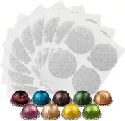 Aluminum Foils Lids Seals to Reusable Nespresso Capsules Coffee Pods, 100Pcs Nes