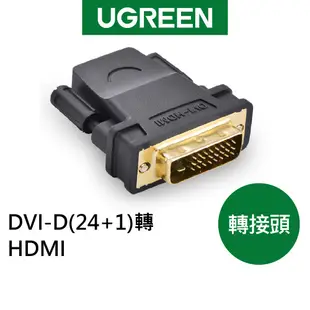 綠聯 DVI-D(24+1)轉HDMI 轉接頭