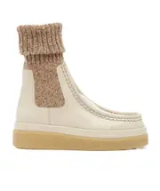 Flat-soled sock boots 38,40,41 Nude