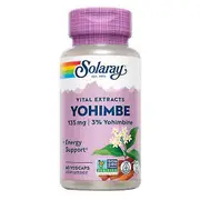 Solaray Yohimbe Extract,135 mg ,60 Caps (Pack of 4)