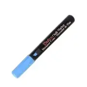 Marvy Uchida Bistro Chalk Marker Chisel Tip Fluorescent Blue Office School Art