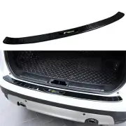 Black Rear Bumper Sill Cover Protector Guard Trim For Jaguar F-Pace 2017-2022 (for: Jaguar)
