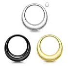 316L Surgical Steel Hinged Ring Earing Cartilage Sleeper Septum Clicker Hoop 16g