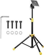 Drum Pad Stand - Adjustable Height Tripod Rack W/Silent Lifting & Anti-Wobble Base - Sturdy Iron Holder For Practice, Studio, Live Performances 52-96cm Height 1000g