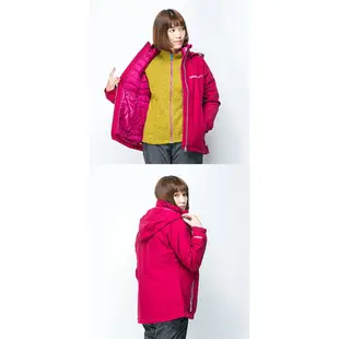 【歐都納 ATUNAS】女 樂遊休閒 GT羽絨二件式外套『深紫紅』G1529W