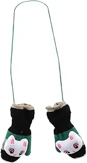 [OATIPHO] Cartoon Style Boys and Girls Mittens Full Finger Warm Windproof Washable Neck String for