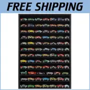 Open Front 1:64 Scale Die-Cast Model Car Display Case - Holds 60 Cars