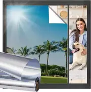 35.4 x 394" Window Tint Privacy Film See Out Not in Reflective One Way UV Sun..