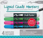 Board Dudes Broad Tip Liquid Chalk Markers 4/Pkg-Assorted - 2 Pack