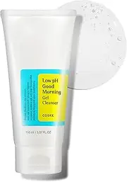 [COSRX] Low pH Good Morning Gel Cleanser 150ml, Daily Mild Face Cleanser for Sensitive Skin with BHA & Tea Tree Oil, PH Balancing, No Parabens, No Sulfates, Korean Skincare