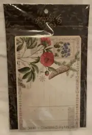Graphic 45 Ephemera Time To Flourish Journaling Cards Calendar Holidays Seasons