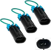 Aokus 3 Pack Seat Belt Bypass Harness Override Compatible with All Can-am commander defender maverick x3 max,All Polaris ranger rzr general,570 800 900 1000 xp UTV Plug Clip Accessories