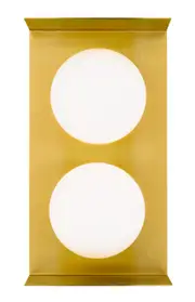 Oreo Dual Light Golden Wall Lamp