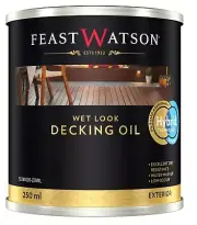 Feast Watson WET LOOK DECKING OIL 250ml Water Washup, Hybrid Technology