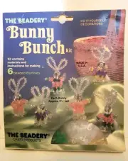 Vintage Easter The Beadery Bunny Bunch in Original Package USA Made