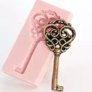 Silicone Skeleton Key Mold Fondant, Chocolate, Resin, Polymer Clay Mold (001)