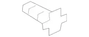 Genuine Nissan Door Weather-Strip Clip 80897-7J100