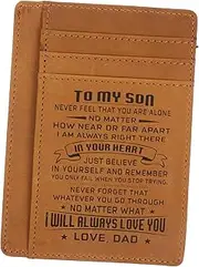 [CTIRCHIU] PU Card Holder Multi Cards Design for Easy Access Lightweight RFID Protector Wallet Light Brown
