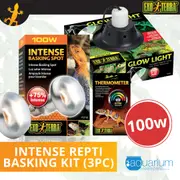 Exo Terra Intense Repti Basking Spot Lamp Kit 100W (3pc)