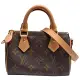 【Louis Vuitton 路易威登】M81085經典NANO SPEEDY Monogram帆布印花手提/斜背小包