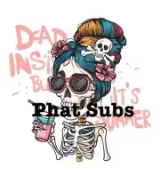 Sublimation Print Dead Inside Summer Ready To Press Heat Transfer