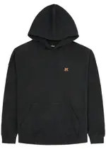 Palm Angels Back Burning Hooded Cotton Sweatshirt - Black - M M